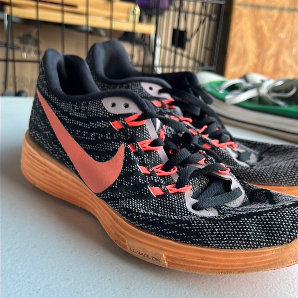 Nike Black and Pink Athletic Shoes